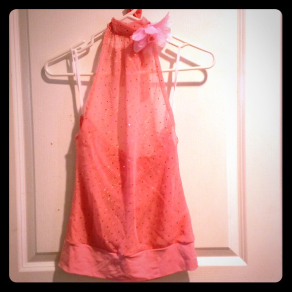 Peach Halter Top