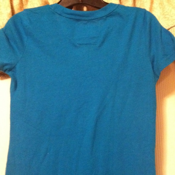 Hollister T-shirt, size Sm. Blue w/white letters - Picture 3 of 3
