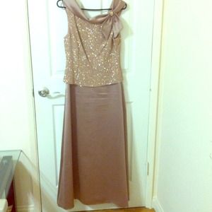 Glitter evening dress