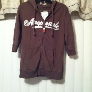 Aero zip-up jacket. Sz. Lg. Half sleeve w/hood