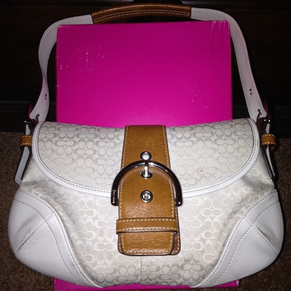 White Coach Hobo Handbag