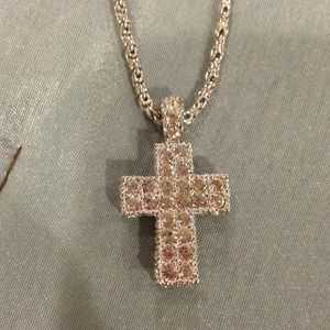 Authentic Swarovski cross necklace