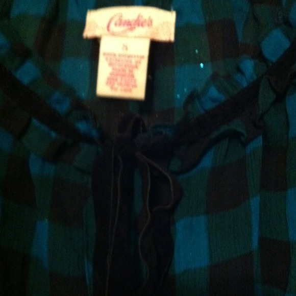 Candies blouse.  size small. Fun shirt! - Picture 2 of 3