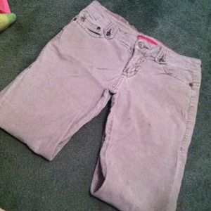 Light grayish tan corduroy glo pants!