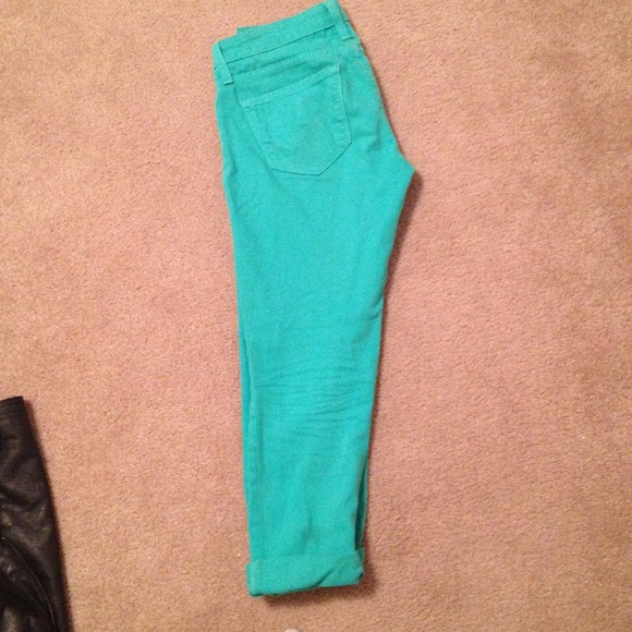 Big Star turquoise Capris Size 26 - Picture 2 of 4