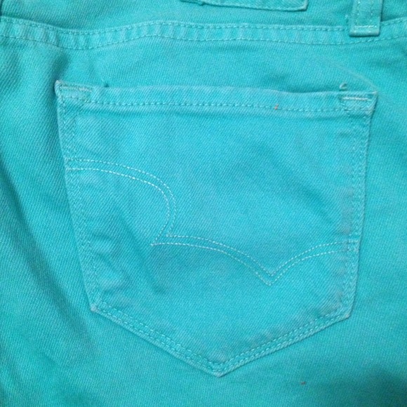 Big Star turquoise Capris Size 26 - Picture 3 of 4