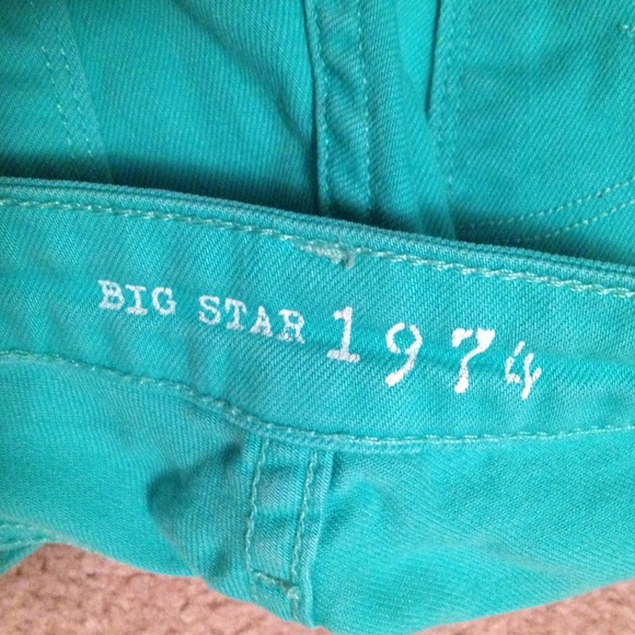 Big Star turquoise Capris Size 26 - Picture 4 of 4