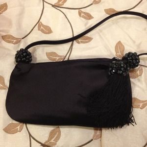 Black evening bag