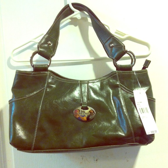 NEW! Nine West Avocado Green Handbag