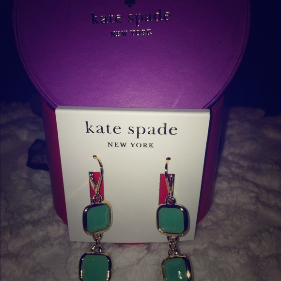 Reduced🌟Kate Spade Green Jewel Earrings