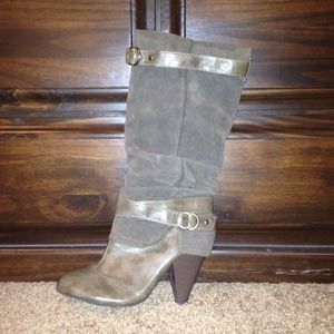 Brown knees high boots