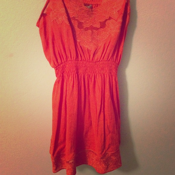 Coral blouse