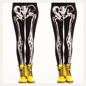 RESERVED💀EDGY SKELETON LEGGINGS💀
