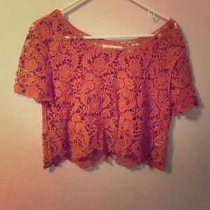 Lace crop top