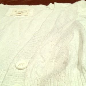 Lace cropped sweater