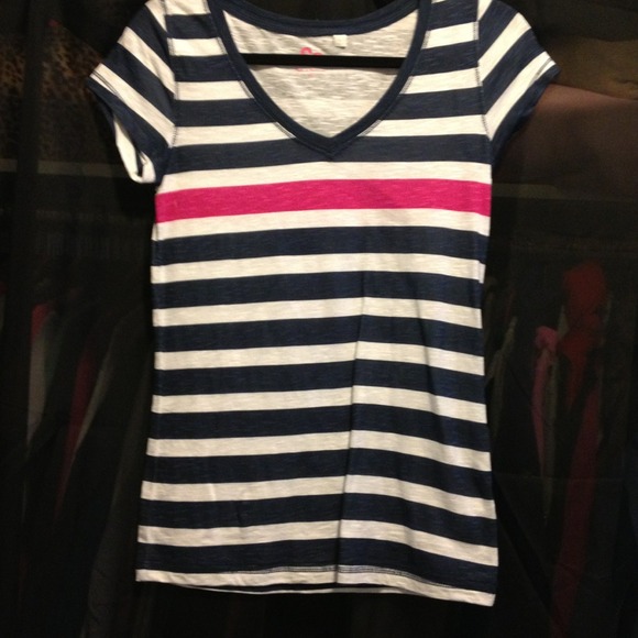 Striped v neck