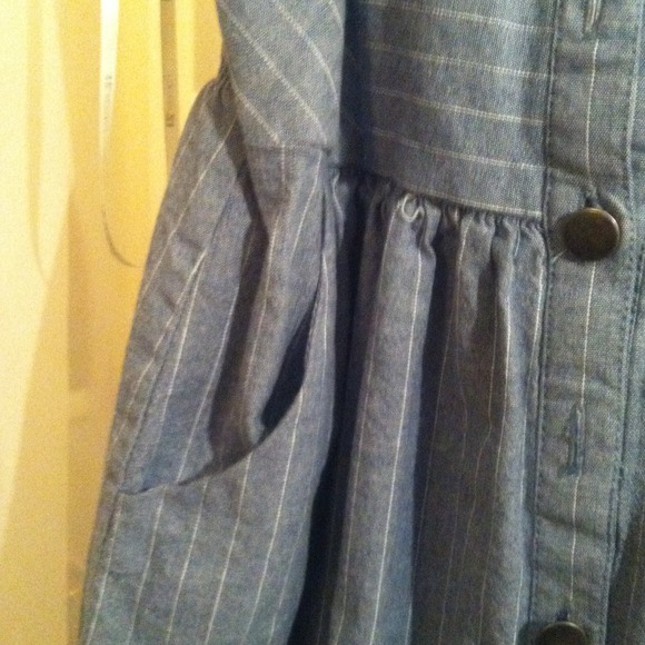 **** Reserved**** Blue button dress - Picture 2 of 4