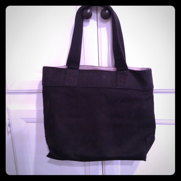 Calvin Klein Black Canvas Tote - Picture 1 of 2