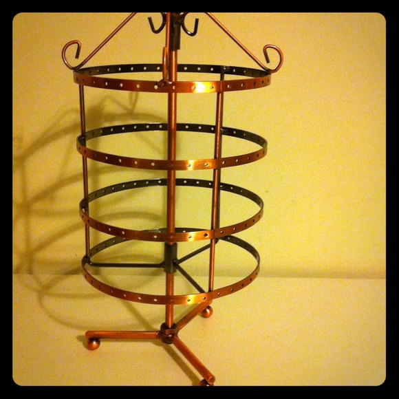Bird cage Earring holder fits 72 pairs of earrings