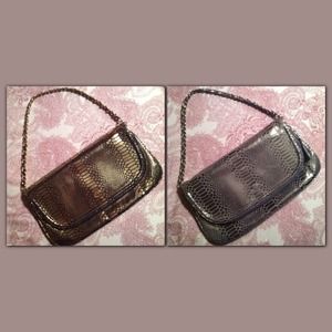 Gold & Silver snake print purses