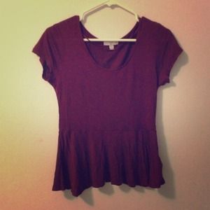 Maroon top