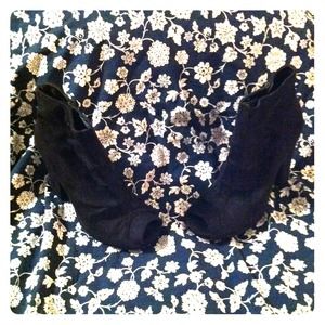 Mia peep toe booties Sz 8 black..worn once
