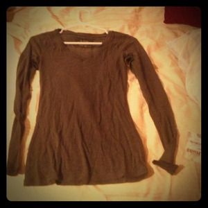 Brand New plain solid Brown long sleeve