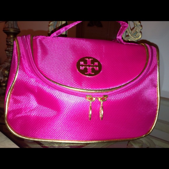 Pink cosmetic bag