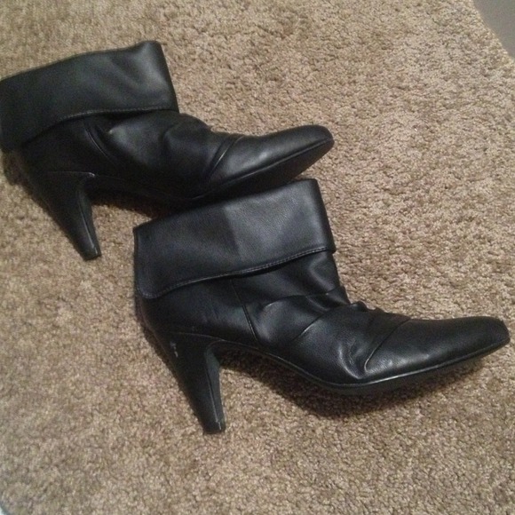 Leather boots.