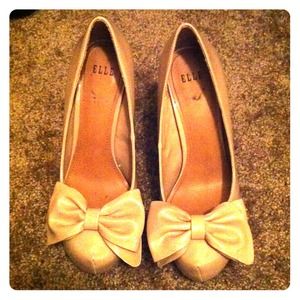 Elle Nude Bow Heels