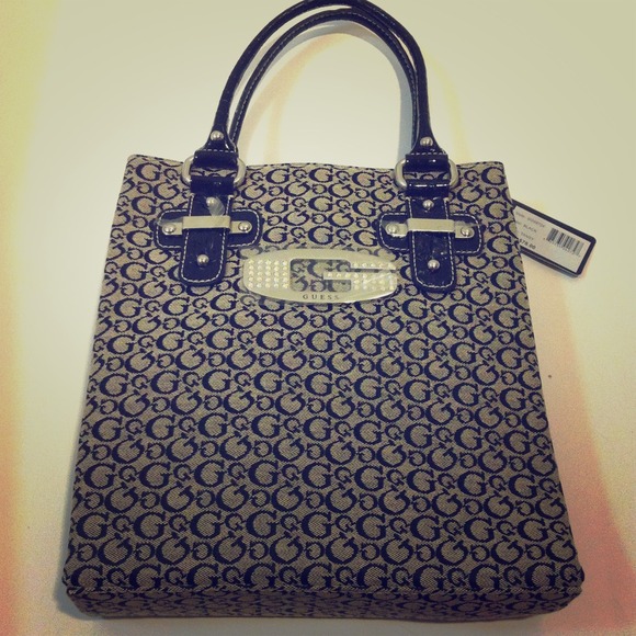 NEW! Authentic Guess Black Handbag
