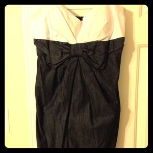 White and Gray cocktail dress! Short and adorable!