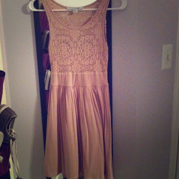 Pink and lace dress