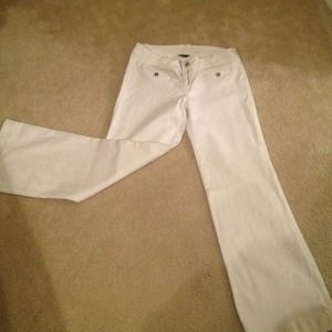 White wide leg jeans