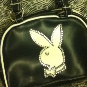 Black and white playboy bunny purse !