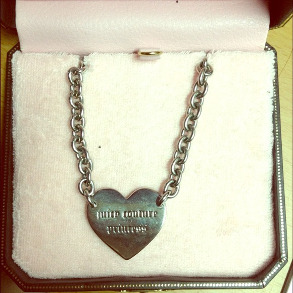 Silver "Juicy Couture Princess" Necklace