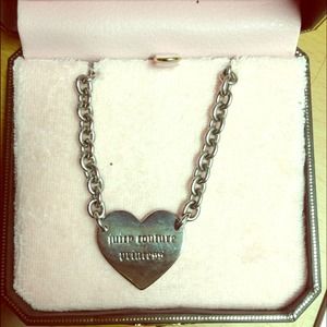 Silver "Juicy Couture Princess" Necklace