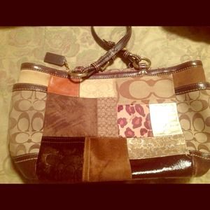 Patchwork coach bag