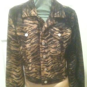 REDUCED NWOT Tommy Hilfiger Tiger Print Jacket Lg