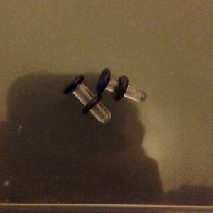 Size 6 glass ear gauges