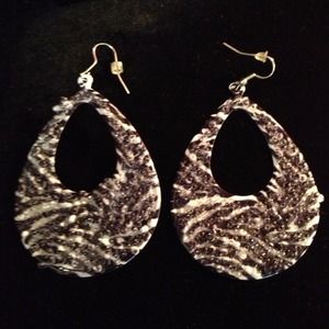 Zebra earrings