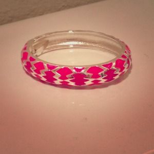 Pink and Silver Layering Bracelet