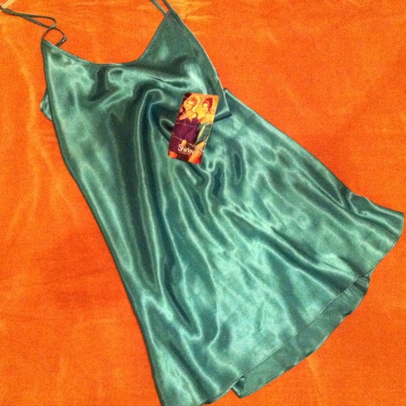 Green Satin Chemise