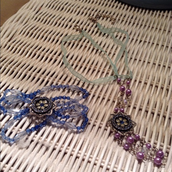 Hand crafted neckalace and matching bracelet