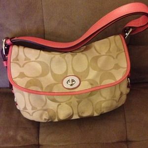 Coach handbag - signature Coach pattern.