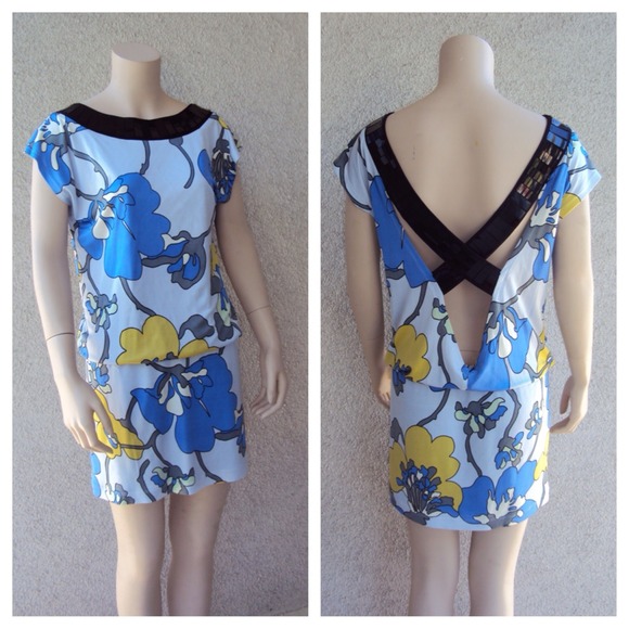 Erato Electric Blue with Floral Dress