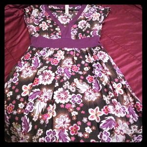 🌸🌸Purple flower spring dress🌺