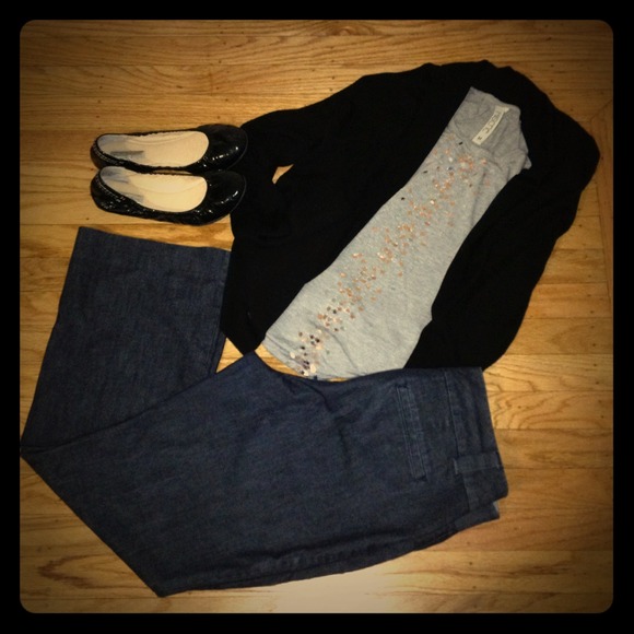 SOLD!! Gap black "denim" pants - Picture 1 of 3