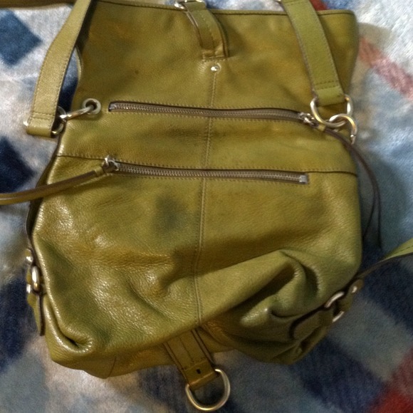 Banana republic green shoulder purse