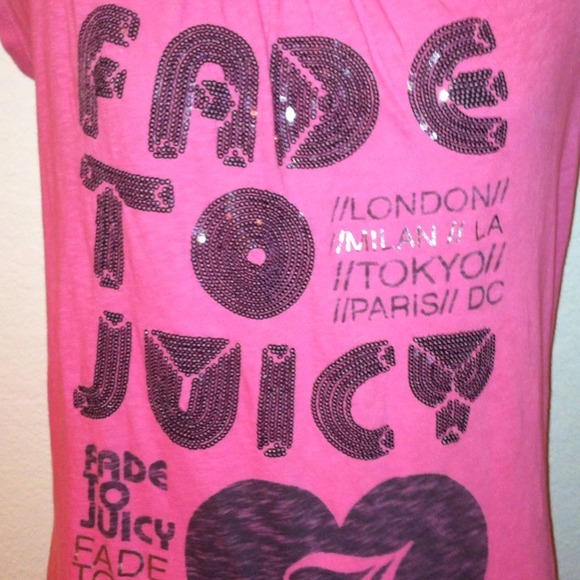 REDUCED! ⬇ Juicy Couture* S / M pink tee shirt top - Picture 3 of 4